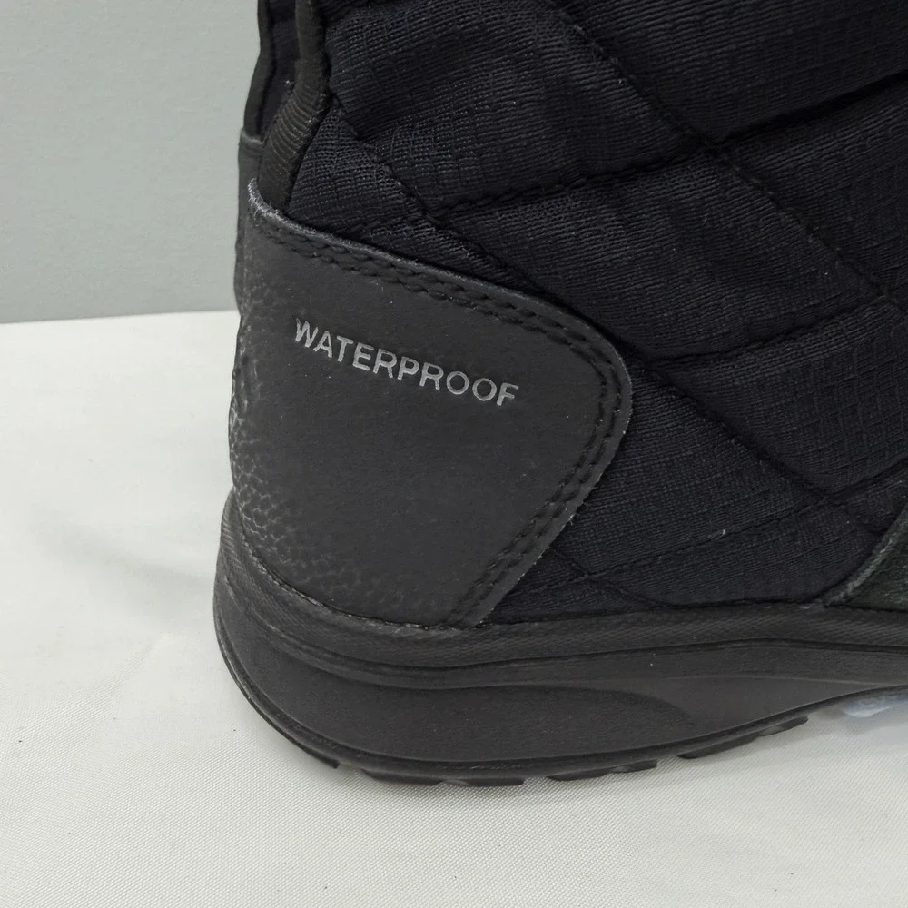 Columbia Ice Maiden II black leather suede waterproof‎ winter boots women's 9.5
